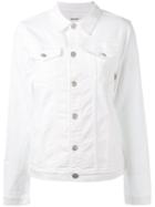 Hudson Denim Jacket, Women's, Size: Large, White, Cotton/spandex/elastane