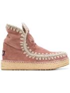 Mou Eski Low Boots - Pink & Purple