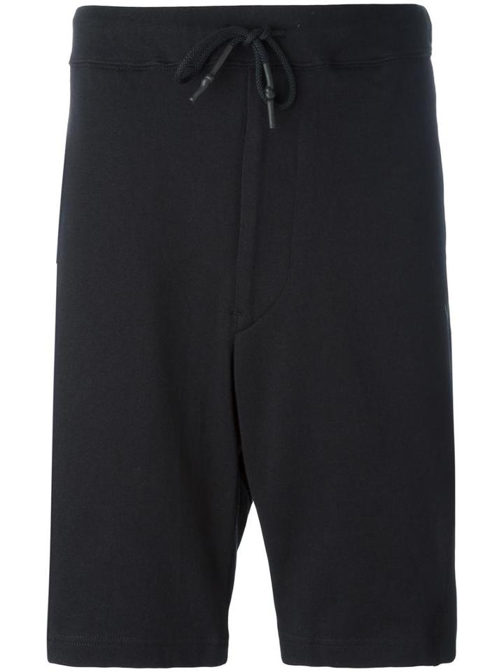 Y-3 Track Shorts, Men's, Size: Small, Black, Cotton/polyester/polyurethane