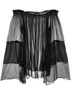 Voz Cascade Blouse - Black