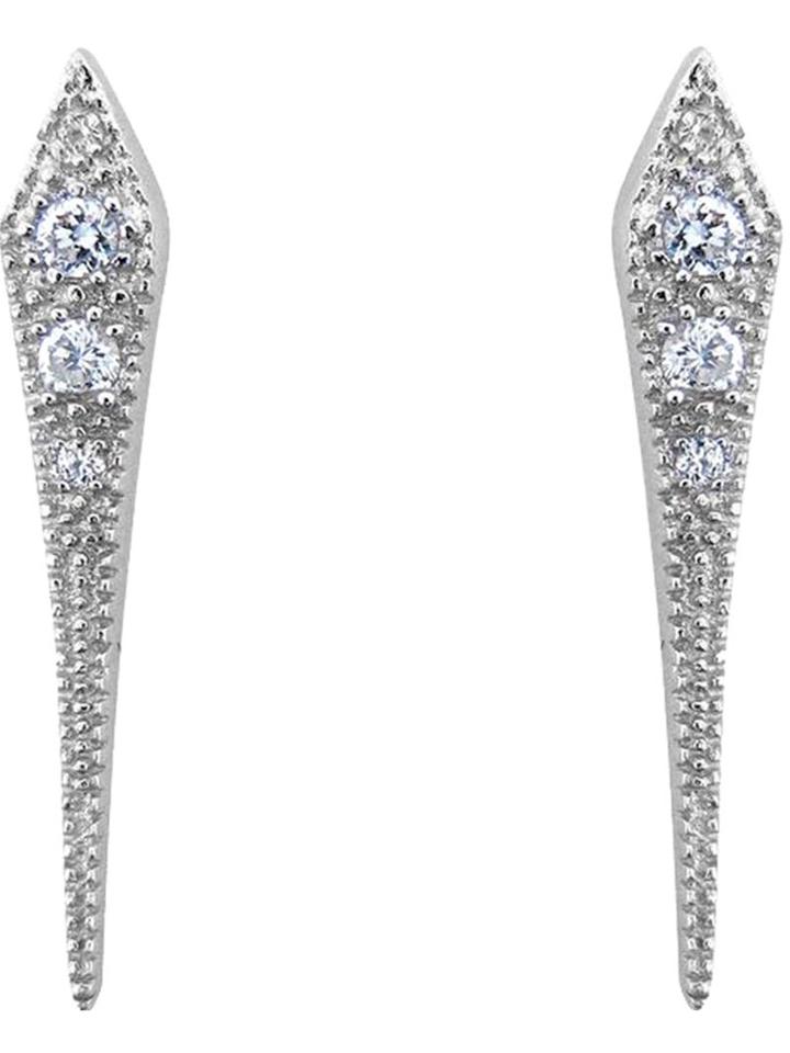 V Jewellery Mythos Dagger Earrings, Women's, Metallic, Silver