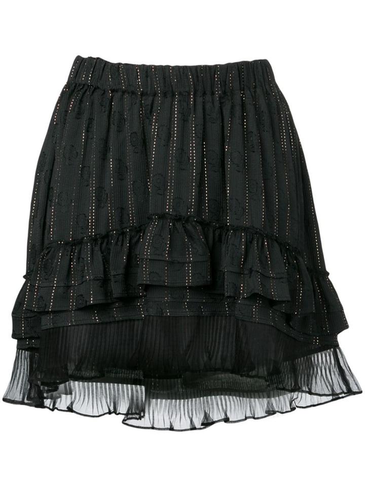 Isabel Marant Short Ruffled Skirt - Black
