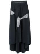 Gloria Coelho - Sheer Maxi Skirt - Women - Polyamide - M, Black, Polyamide