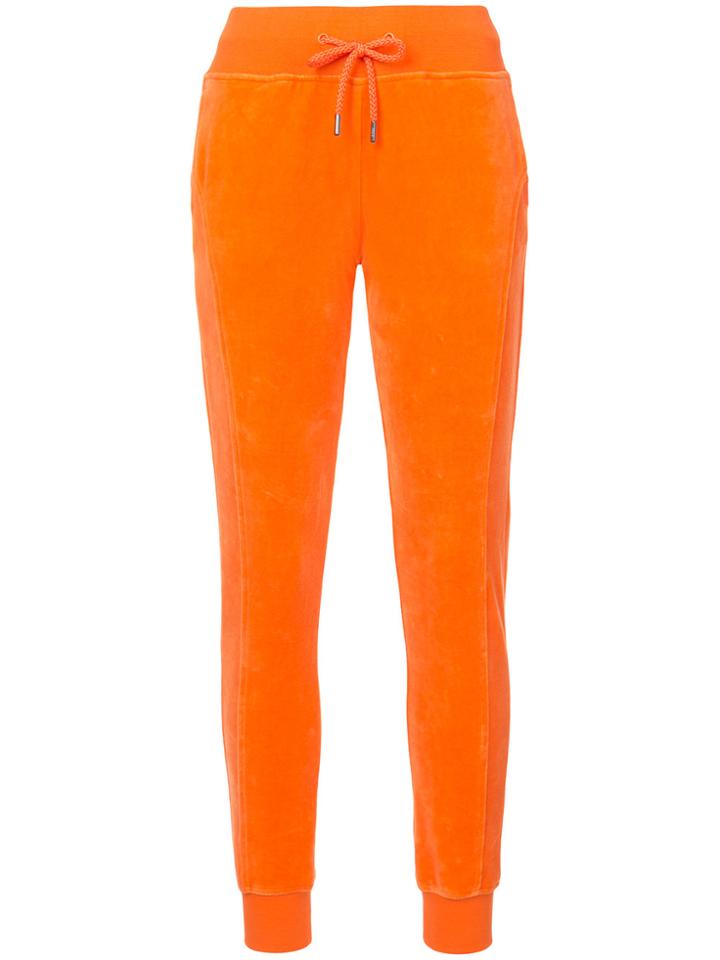 Fenty X Puma Fitted Velour Joggers - Yellow & Orange