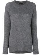 Etro - High Shine Flared Top - Women - Polyamide/viscose/cashmere/metallic Fibre - 42, Grey, Polyamide/viscose/cashmere/metallic Fibre