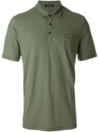 Roberto Collina Classic Polo Shirt, Men's, Size: 52, Green, Cotton