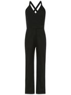 Andrea Marques Panelled Cachecoeur Jumpsuit - Black