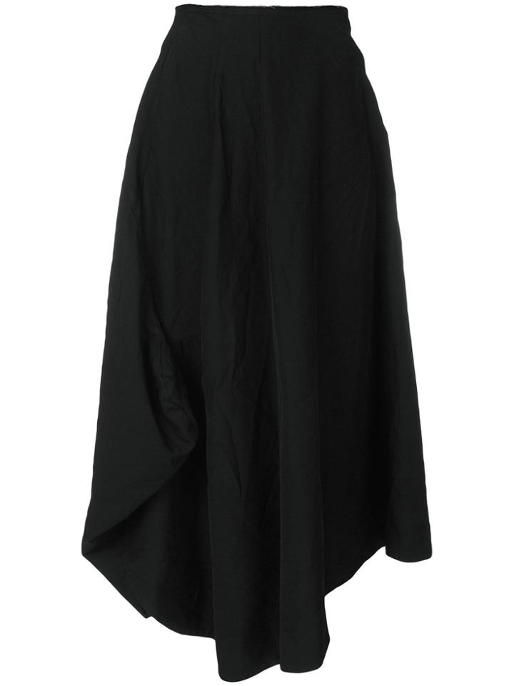 Comme Des Garçons Asymmetric Hem Skirt - Black