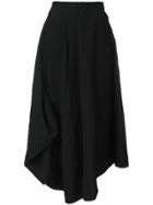 Comme Des Garçons Asymmetric Hem Skirt - Black