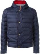 Moncler Gamme Bleu Hooded Padded Jacket, Men's, Size: 4, Blue, Polyamide/feather Down/nylon