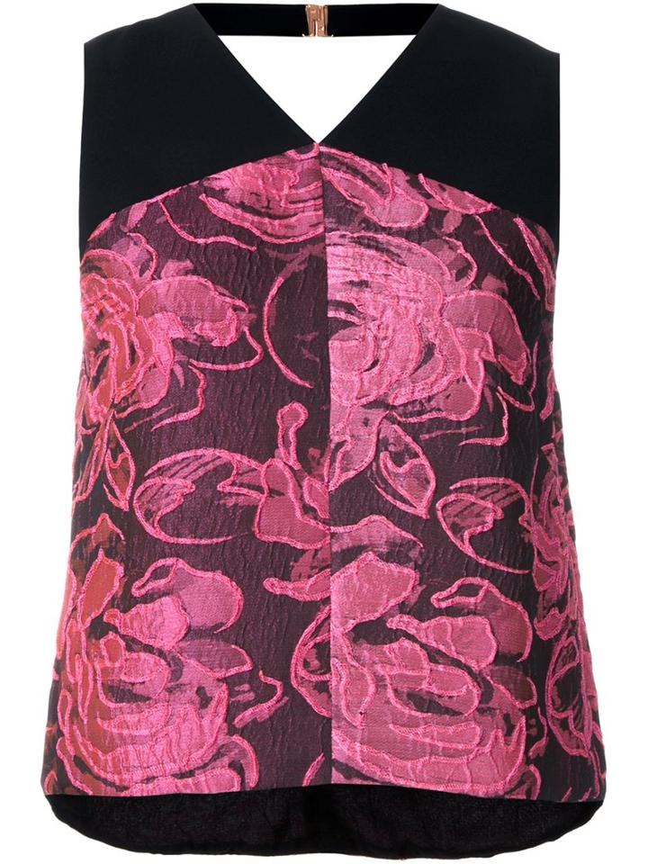 Ginger & Smart 'swiss Alps' Blouse, Women's, Size: 6, Pink/purple, Acrylic/polyester