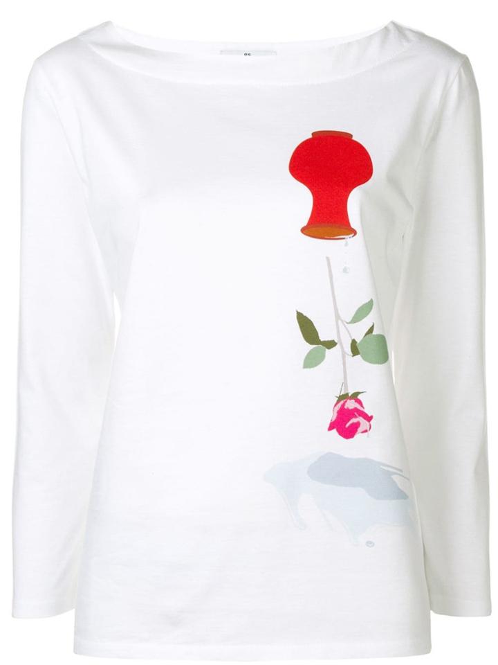 Ps By Paul Smith Flower Print Sweatshirt - White