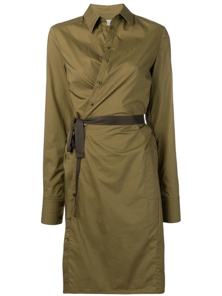 A.f.vandevorst Tie Waist Shirt Dress - Green