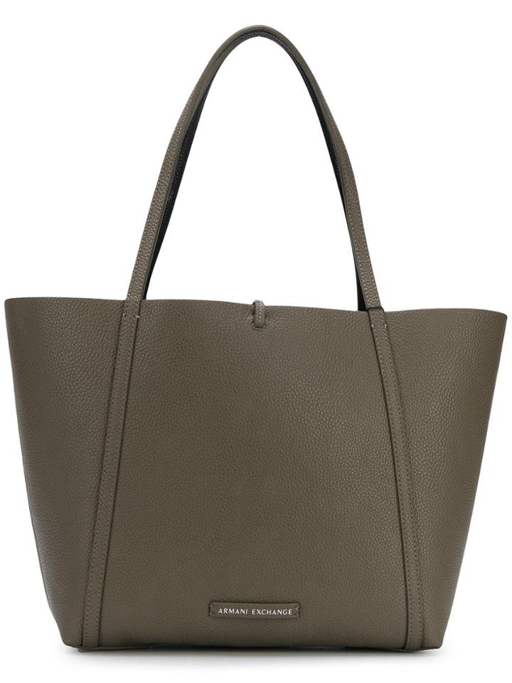 Armani Exchange Large Tote Bag - Grey