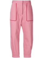 Miu Miu High-waisted Trousers - Pink & Purple