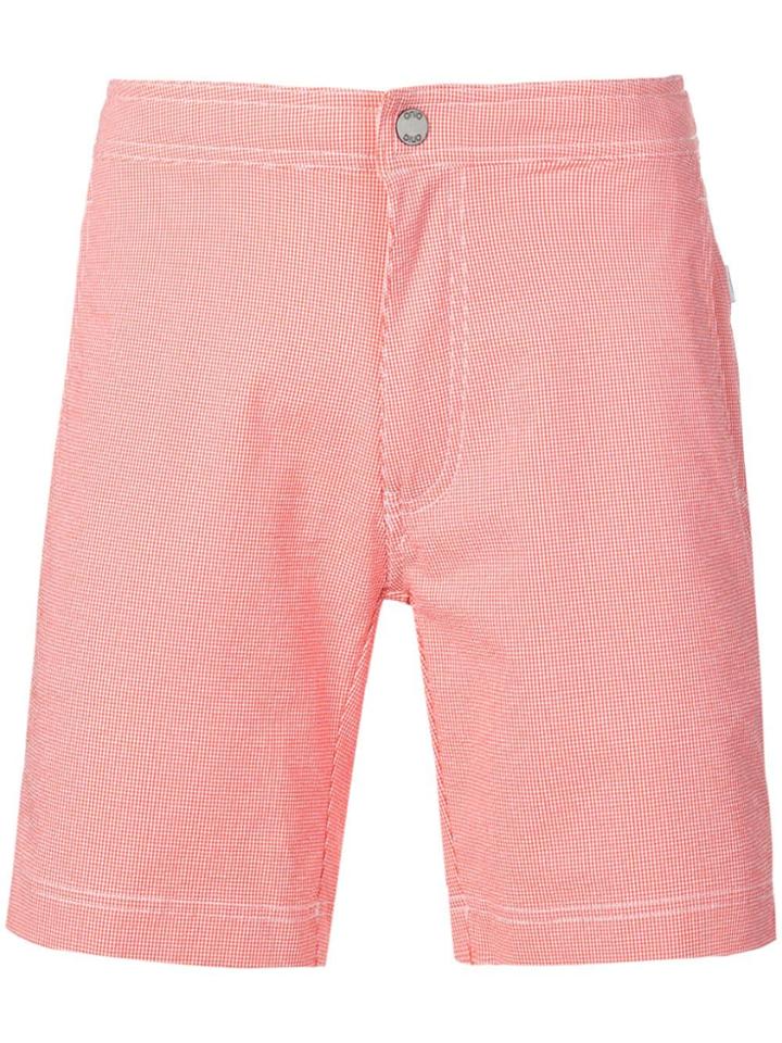 Onia Micro Print Swimming Shorts - Red