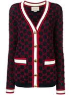 Gucci Gg Knitted Cardigan - Blue