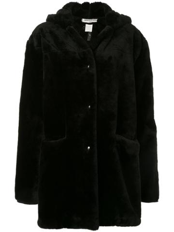 Sonia Rykiel Pre-owned Faux Fur Hooded Coat - Black