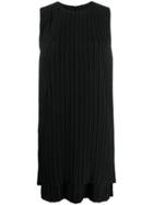 Victoria Victoria Beckham Pleated Shift Dress - Black