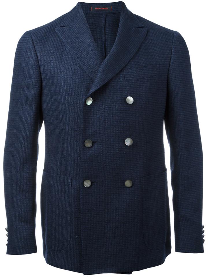 The Gigi Double Breasted Blazer - Blue
