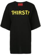 Strateas Carlucci Thirsty Print Oversized T-shirt - Black