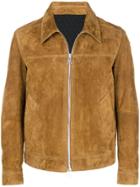 Ami Paris Suede Leather Jacket - Brown