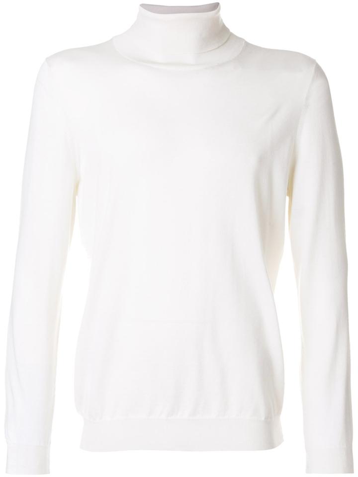 Kiton Roll Neck Sweater - Nude & Neutrals