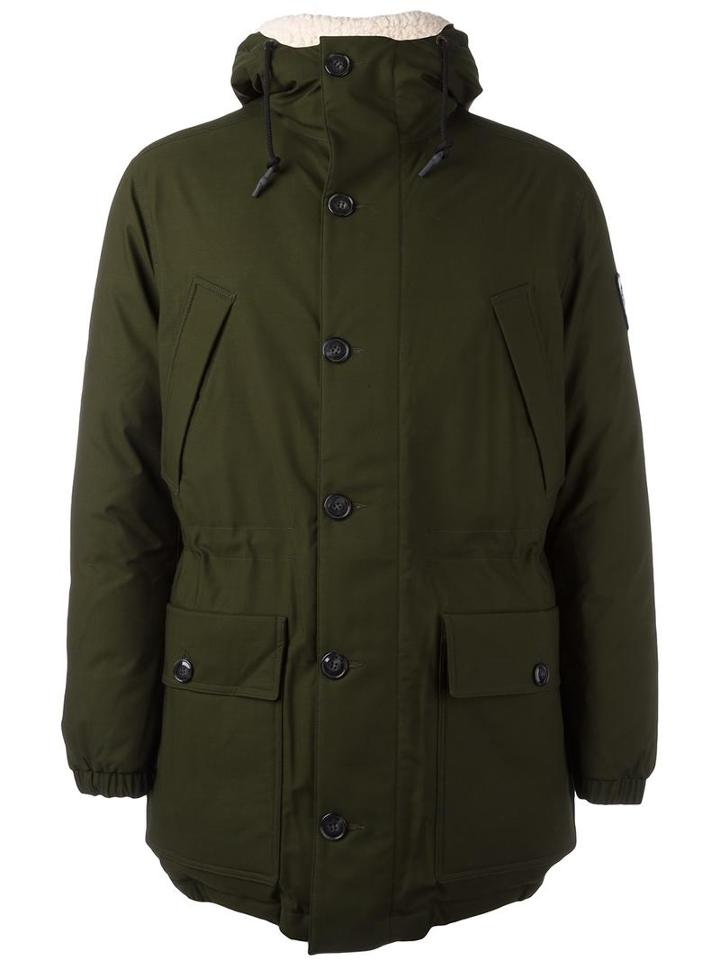 Rossignol Padded Lining Down Coat, Men's, Size: 46, Green, Virgin Wool/polyurethane/polyamide/feather Down
