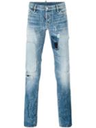 Dsquared2 Slim Jeans, Men's, Size: 50, Blue, Cotton/polyester/calf Leather