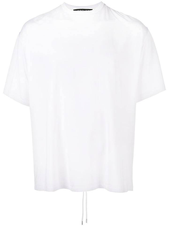 Y / Project - Drawstring Back Oversized T-shirt - Men - Spandex/elastane/viscose - L, White, Spandex/elastane/viscose