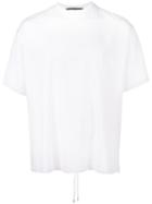 Y / Project - Drawstring Back Oversized T-shirt - Men - Spandex/elastane/viscose - L, White, Spandex/elastane/viscose