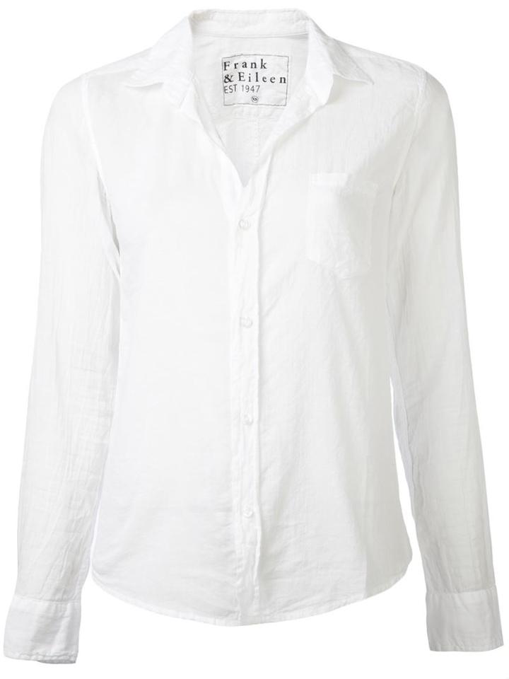 Frank & Eileen Barry Shirt, Women's, Size: S, White, Cotton