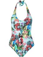 Ermanno Scervino Tropical Print Swimsuit - Multicolour