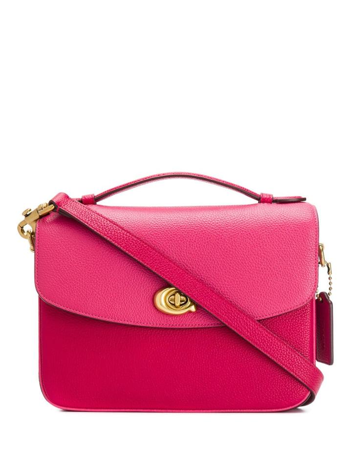 Coach Textured Shoulder Bag - Pink