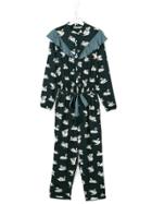 Stella Mccartney Kids Swan Printed Jumpsuit - Blue