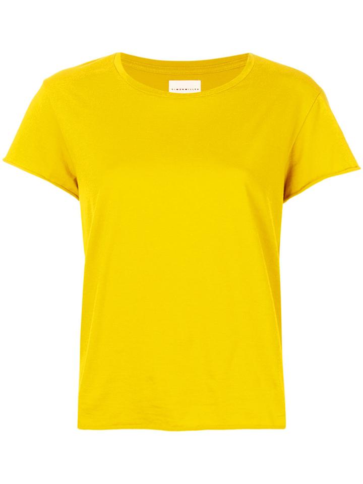 Simon Miller Raw-edged T-shirt - Yellow & Orange