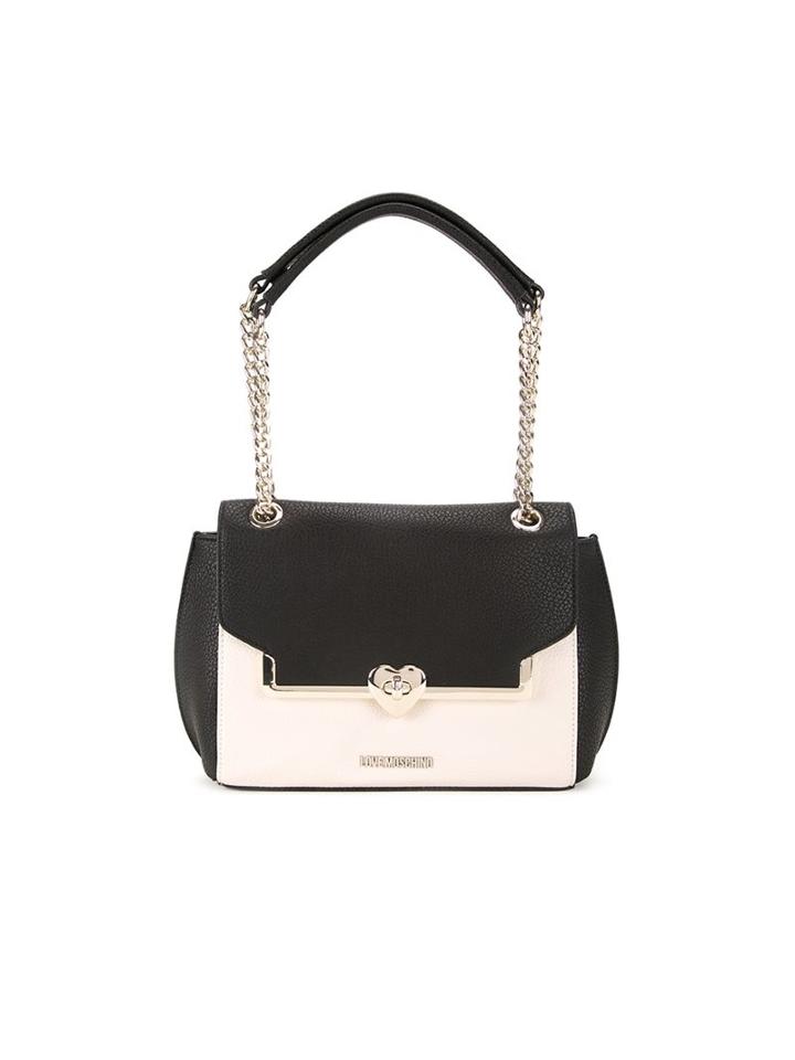 Love Moschino Bicolour Small Shoulder Bag, Women's, Black
