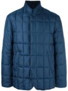 Armani Collezioni Padded Jacket, Men's, Size: 50, Blue, Calf Leather/feather Down/polyester