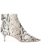 Alexandre Birman Leather Ankle Boots - Nude & Neutrals