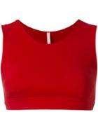 No Ka' Oi Cropped Sports Tank Top - Red