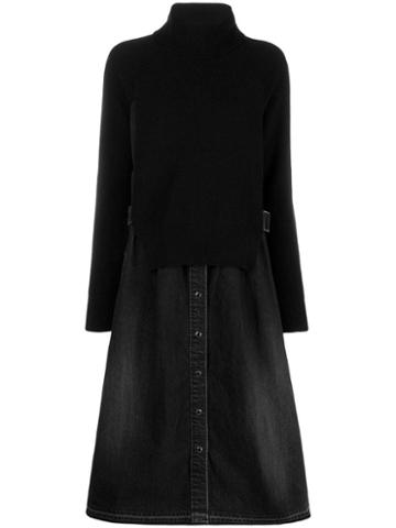 Sacai Two Part Dress - Black