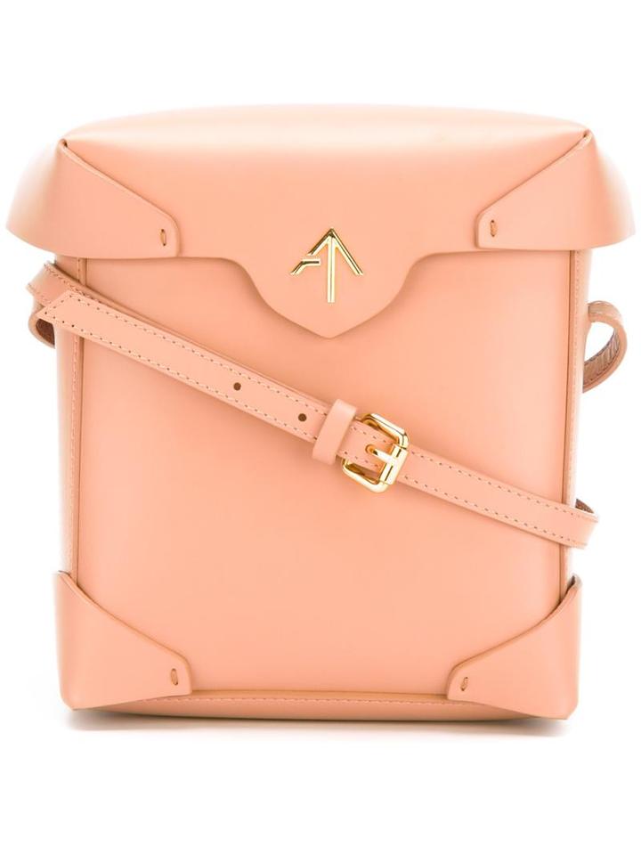 Manu Atelier Mini 'scratchproof Pristine' Shoulder Bag, Women's, Nude/neutrals