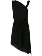 Saint Laurent Asymmetric Knot Dress - Black