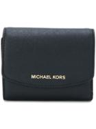 Michael Michael Kors Logo Plaque Wallet - Black