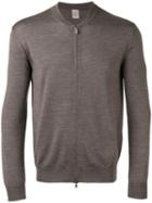 Eleventy Zipped Jumper, Men's, Size: Small, Brown, Silk/merino