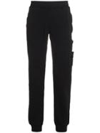 Stone Island Logo Sweat Pants - Black