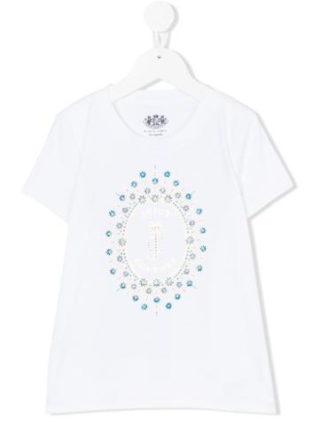 Juicy Couture Kids - Embroidered T-shirt - Kids - Cotton - 10 Yrs, White