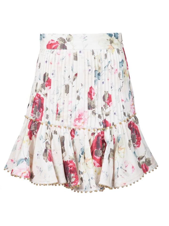 Zimmermann Floral Peplum Skirt