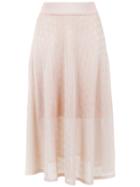 Cecilia Prado Tiana Midi Knitted Skirt - Pink & Purple