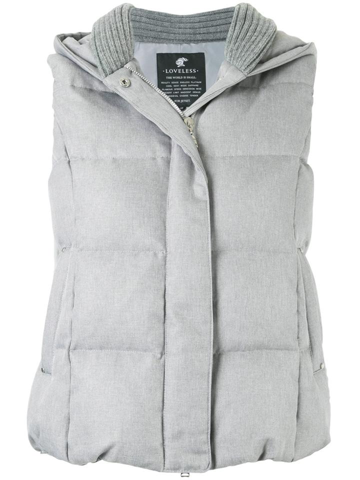 Loveless Padded Gilet - Grey